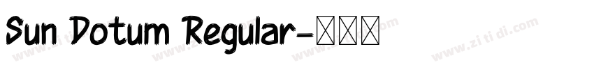 Sun Dotum Regular字体转换